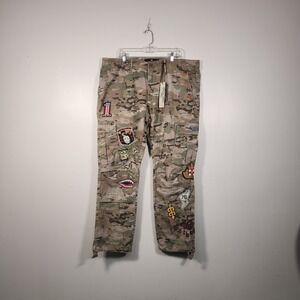 JORDAN CRAIG Legacy Edition Cargo Pants 40/32 Camo Distressed Patch Streetwear